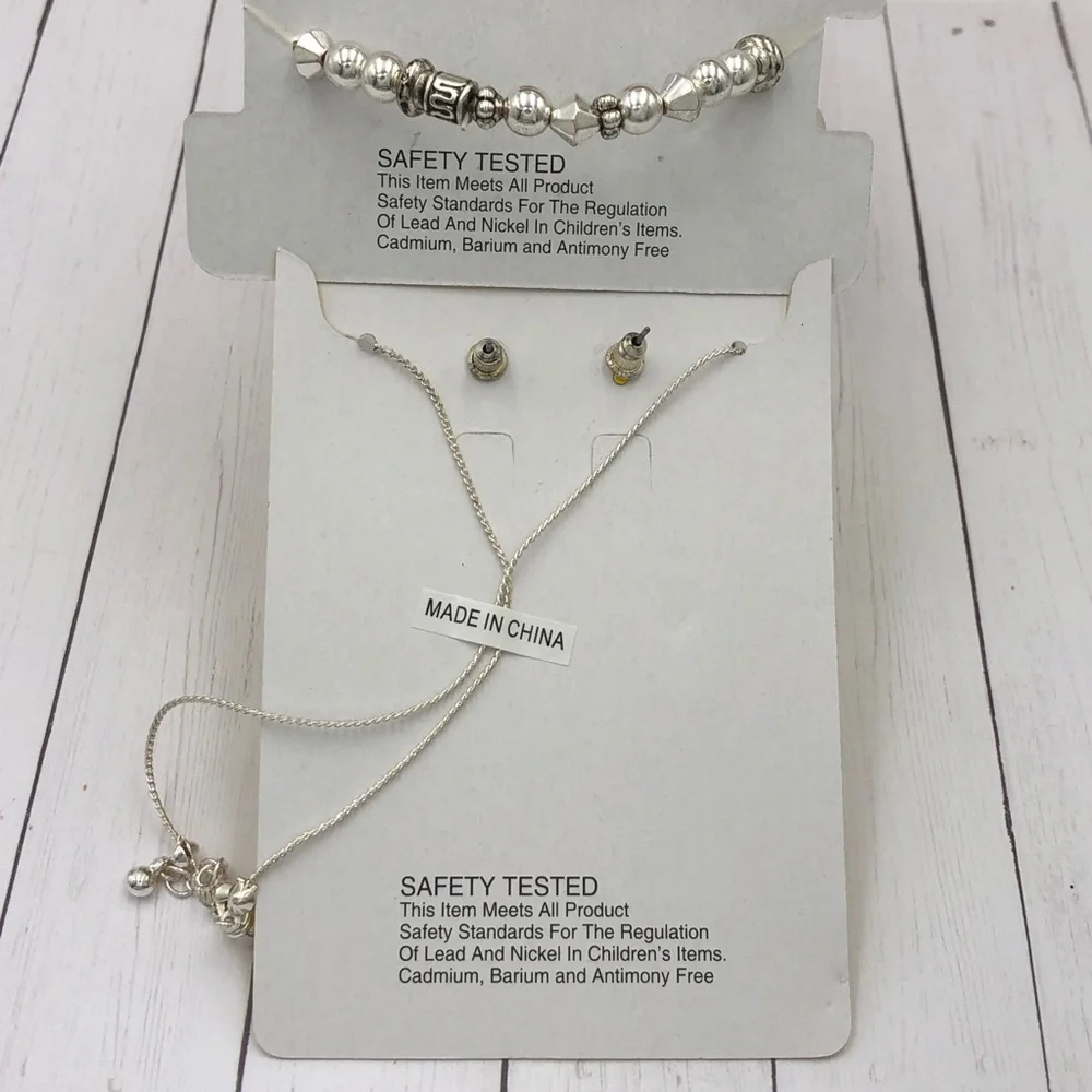 🌼 Girls Angel Necklace & Bracelet Set